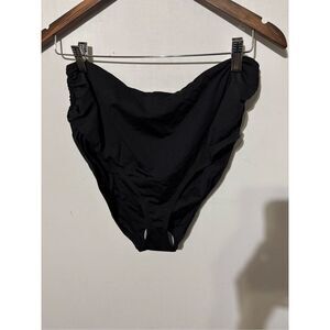 Brand New Anne Cole Women's XL Black Convertible High Waist Swim Bottoms Bikini